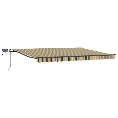 Retractable Awning Green and yellow 400 x 350 cm