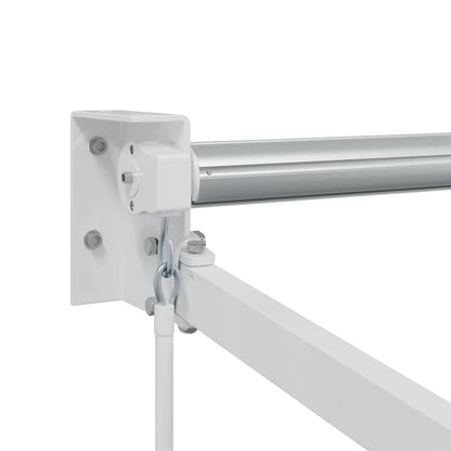 Retractable Awning Green and White 400 x 350 x 165 cm