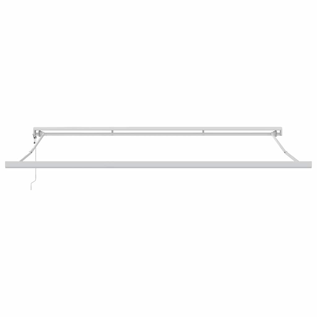 Retractable Awning Green and White 400 x 350 cm