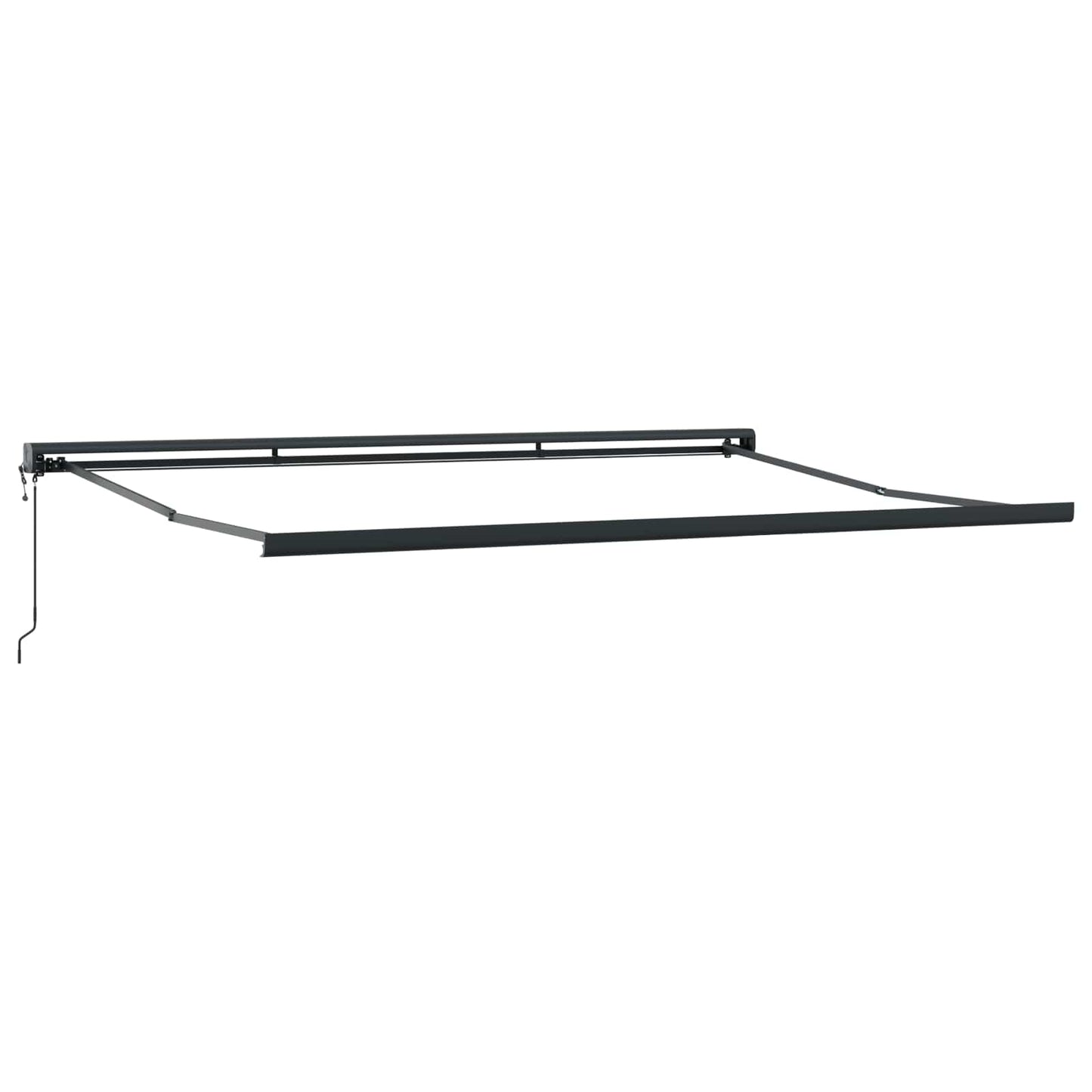 Retractable Awning Green and White 400 x 350 cm