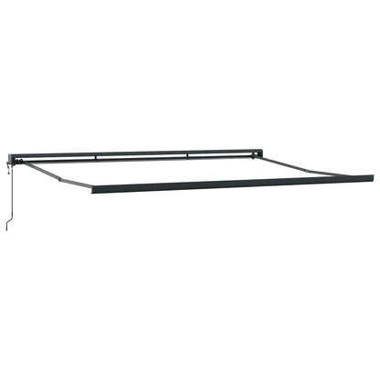 Retractable Awning Green and White 400 x 350 cm