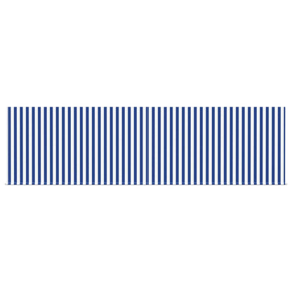 Retractable Awning Manual Blue and White 400 x 300 cm
