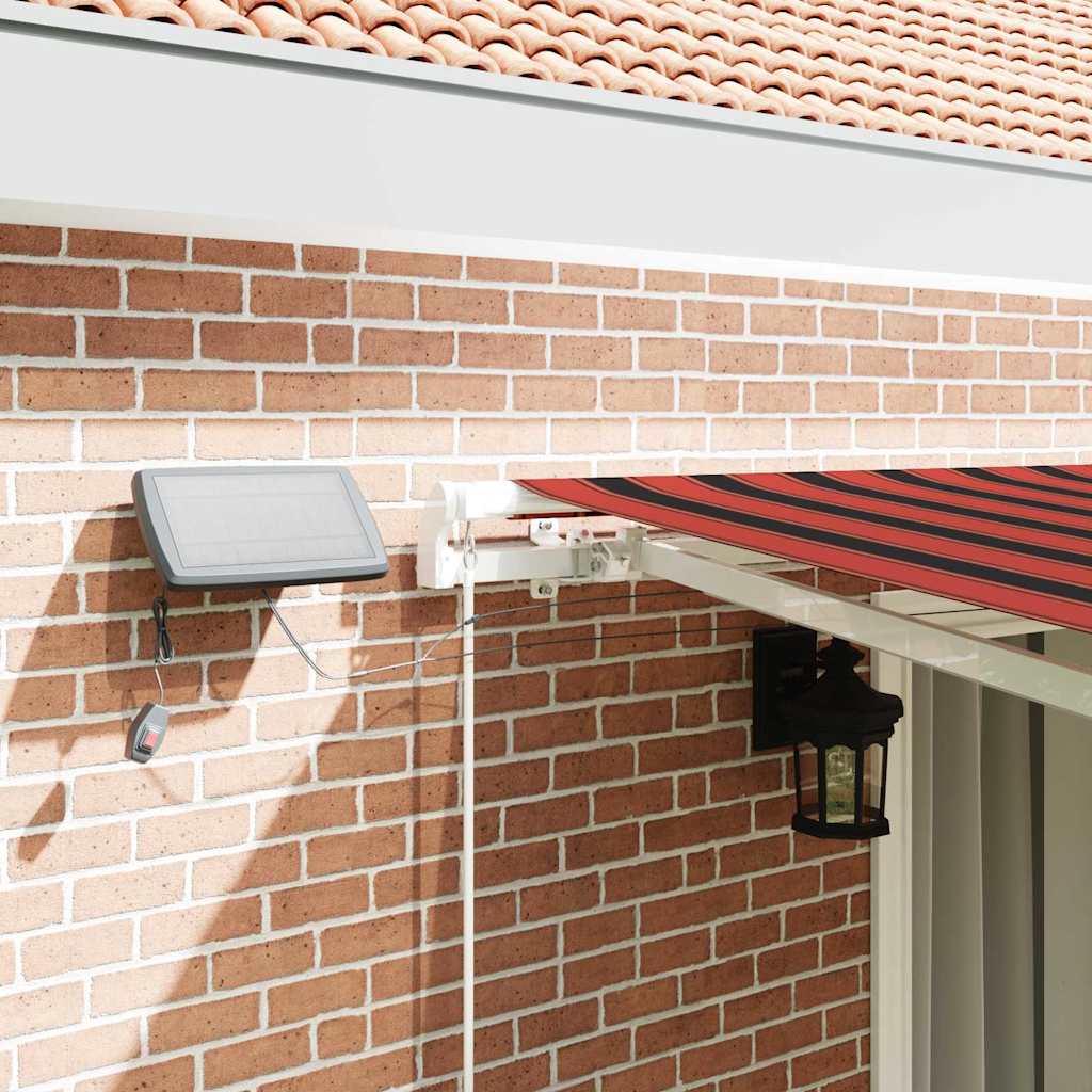 Retractable Awning Orange and brown 450 x 300 cm