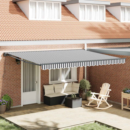 Awning Frame Anthracite and White 450 x 300 cm
