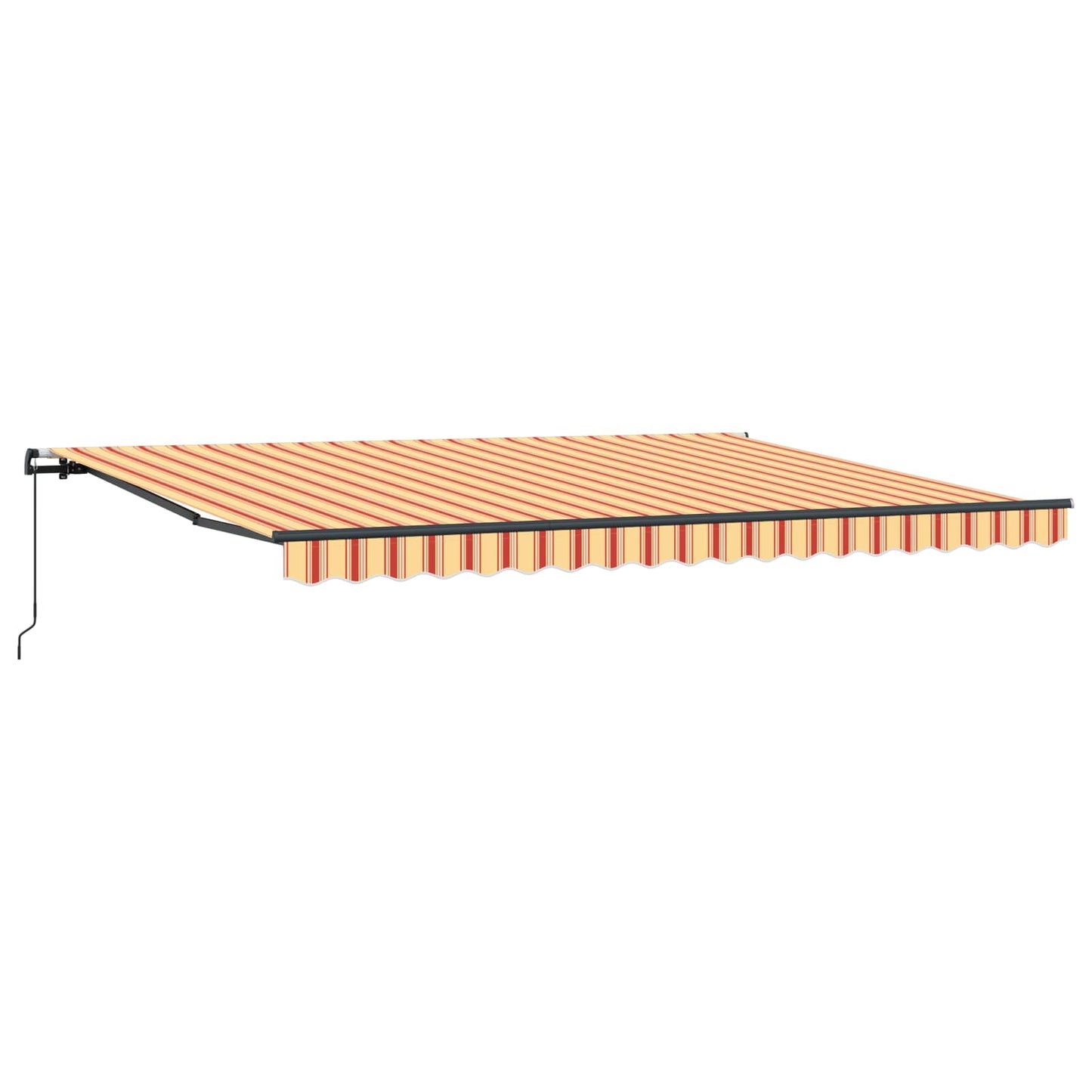 Retractable Awning Yellow and Orange 450 x 300 cm