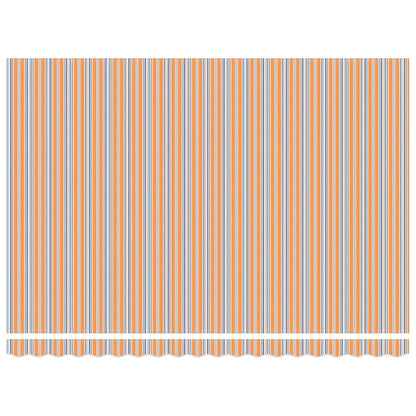 Retractable Awning Multicolour 450 x 300 cm Fabric and Steel