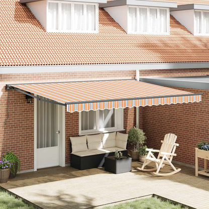 Awning Frame Blue and Orange 450 x 300 cm