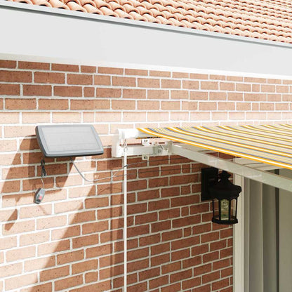 Retractable Awning Multicolour 450 x 300 cm Fabric and Steel
