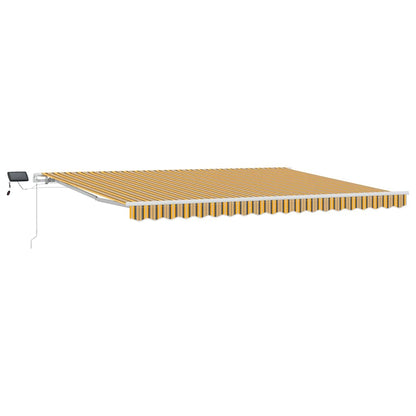 Retractable Awning Multicolour 450 x 300 cm Fabric and Steel