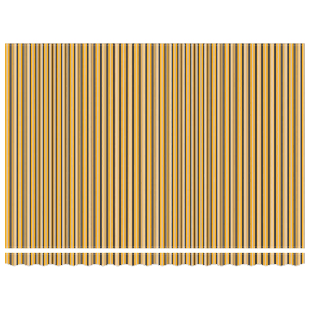 Retractable Awning Multicolour 450 x 300 cm Fabric and Steel
