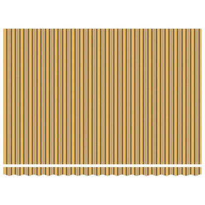 Retractable Awning Multicolour 450 x 300 cm Fabric and Steel