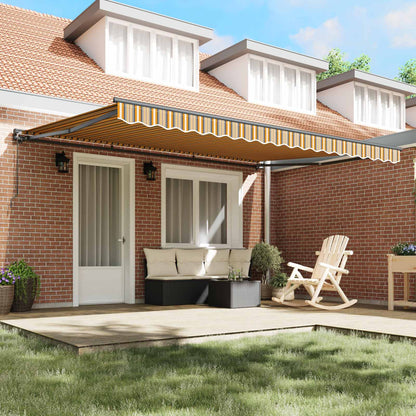 Awning Frame Yellow and Grey 450 x 300 cm