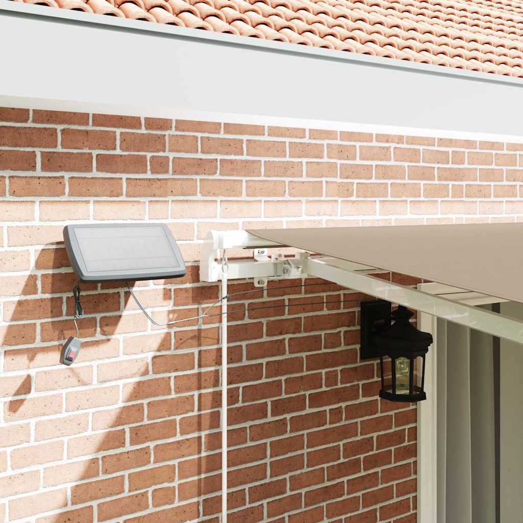 Retractable Awning Beige 450 x 300 cm Fabric and Aluminium