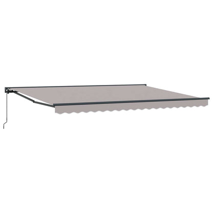 Awning Frame Light Grey 450 x 300 cm Polyester with PU coating