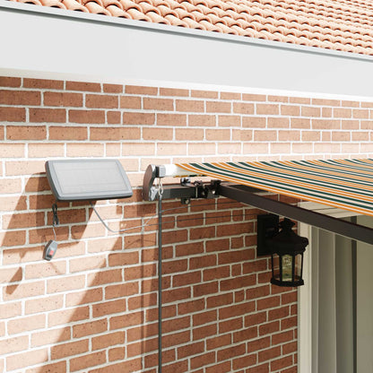Retractable Awning Green and yellow 450 x 300 cm