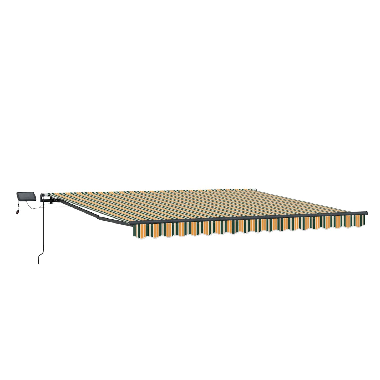 Retractable Awning Green and yellow 450 x 300 cm