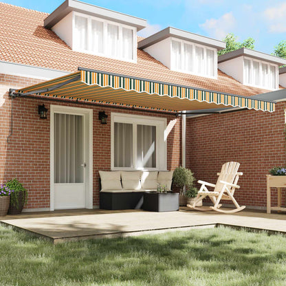 Awning Frame Green and Yellow 450 x 300 cm