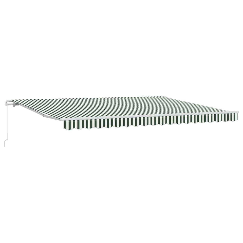 Awning Green and White 450 x 300 x 165 cm Polyester and Metal
