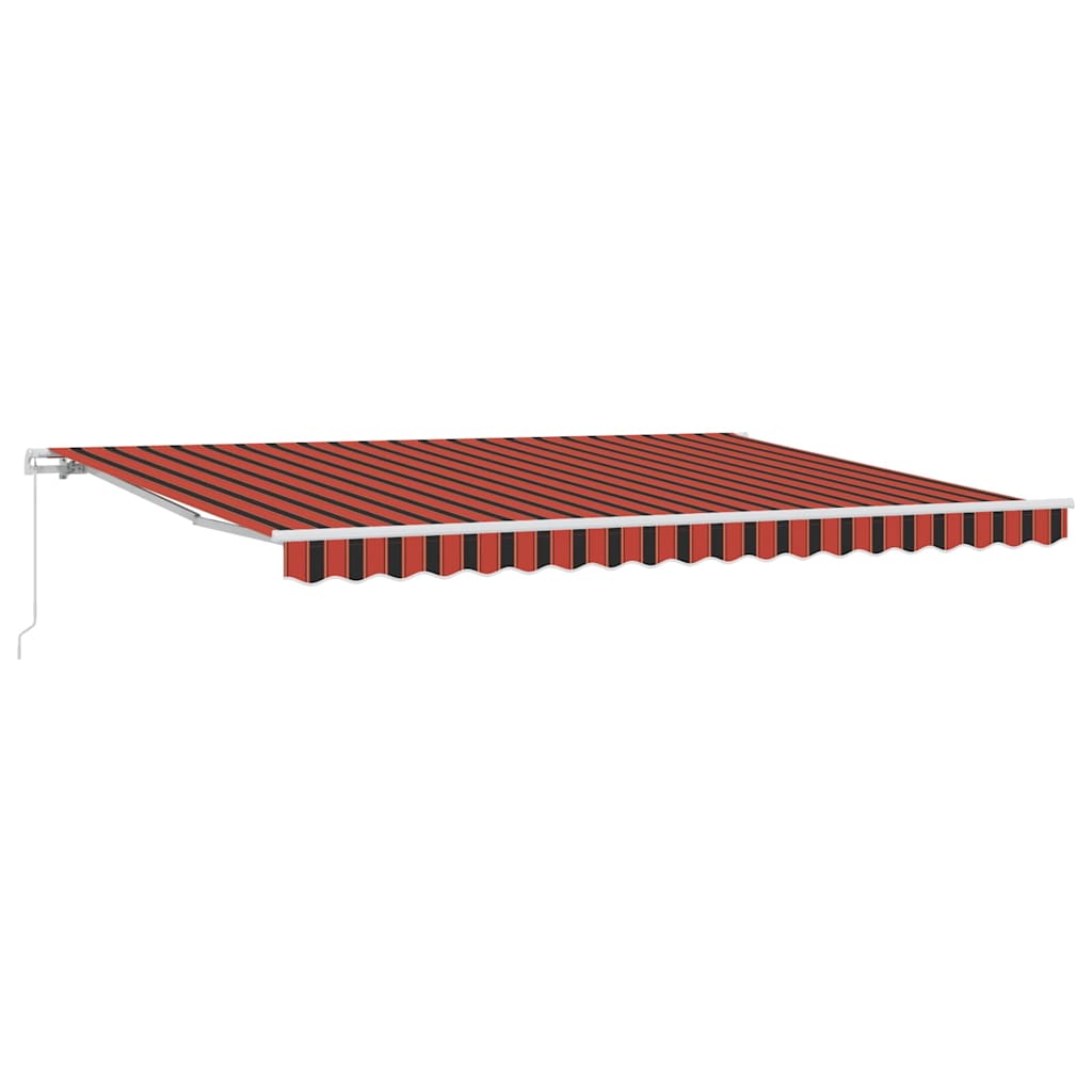 Awning Manual Orange and Brown 450 x 350 x 165 cm Polyester