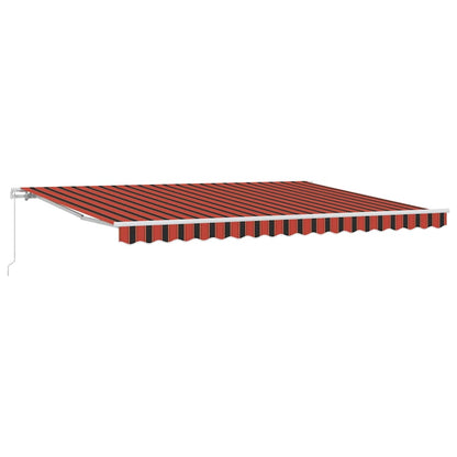 Awning Manual Orange and Brown 450 x 350 x 165 cm Polyester