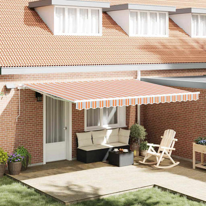 Retractable Awning Multicolour 450 x 350 cm