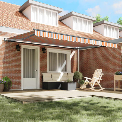 Retractable Awning Multicolour 450 x 350 cm