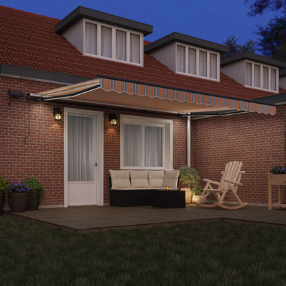 Retractable Awning Multicolour 450 x 350 cm