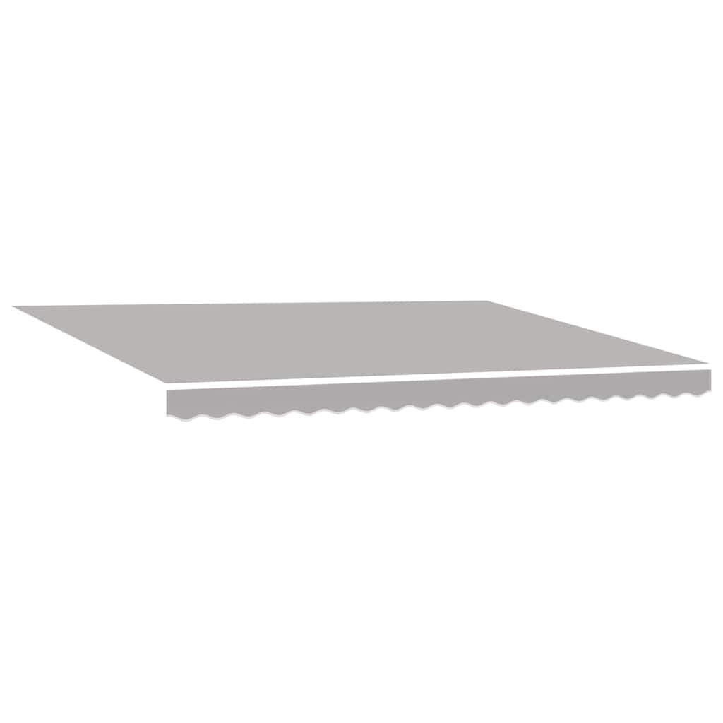 Awning Retractable Light grey 450 x 350 x 165 cm Polyester