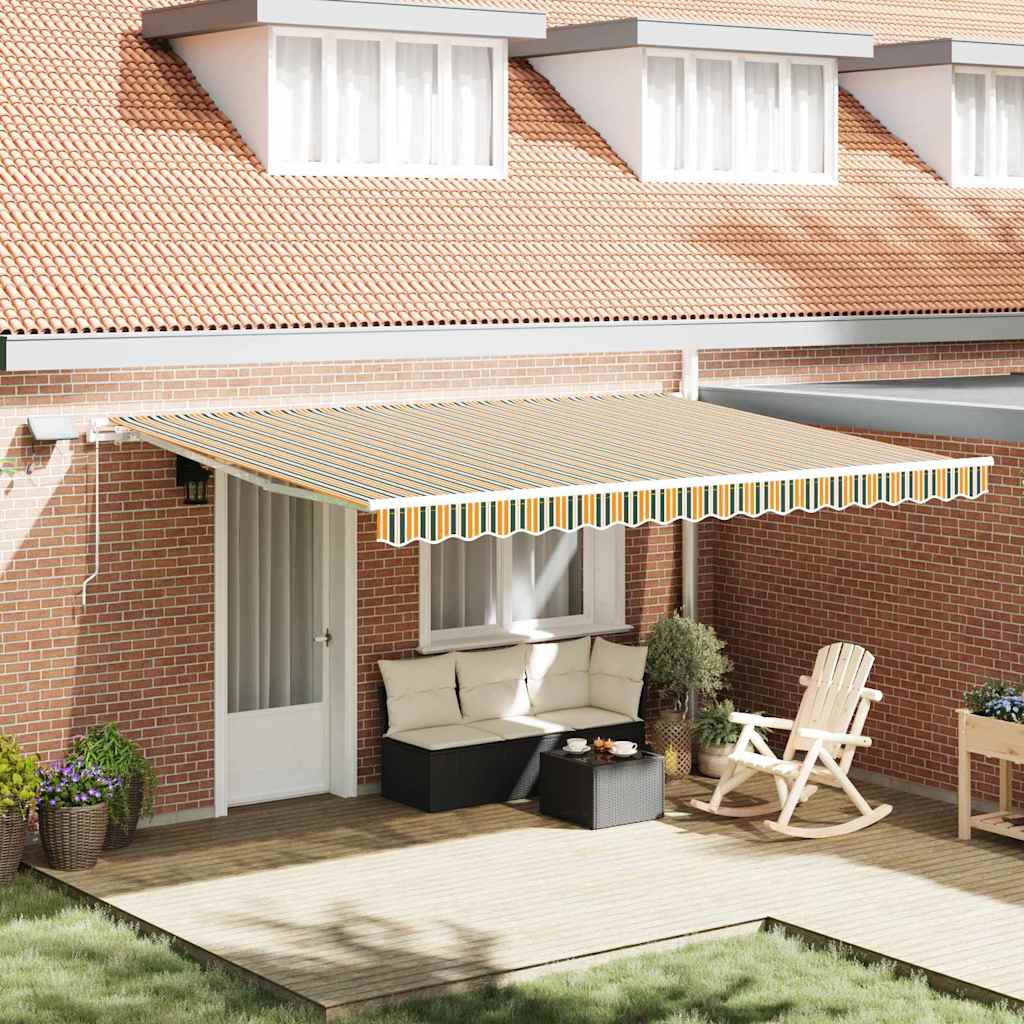 Retractable Awning with Manual 450 x 350 cm Fabric
