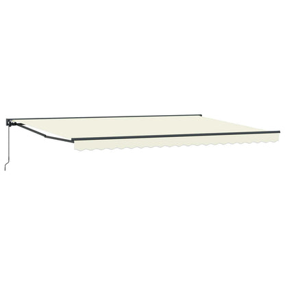Awning Frame Cream 500 x 300 cm Polyester with PU coating