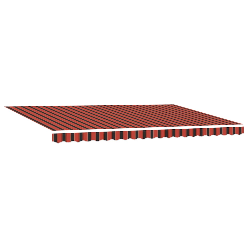 Retractable Awning Manual Orange and brown 500 x 300 cm