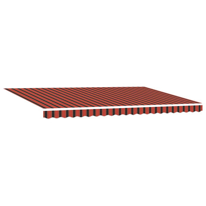 Retractable Awning Manual Orange and brown 500 x 300 cm