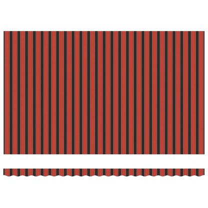 Retractable Awning Manual Orange and brown 500 x 300 cm