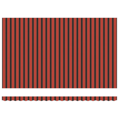 Retractable Awning Manual Orange and Black 500 x 300 cm