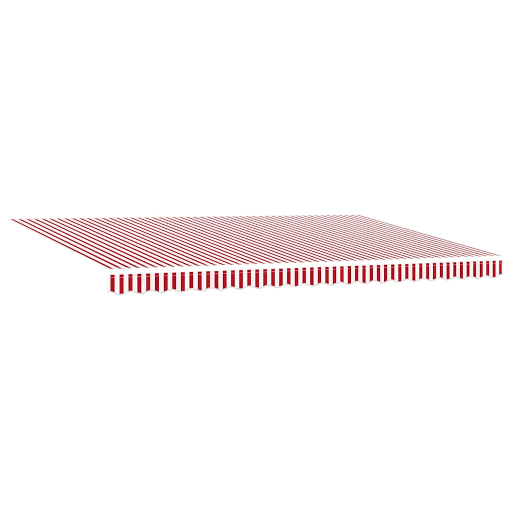 Awning Red and White 500 x 300 x 165 cm Polyester and Metal