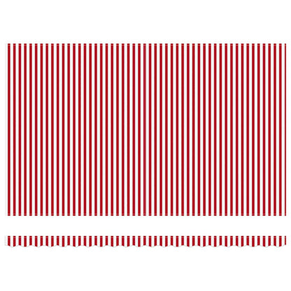 Awning Red and White 500 x 300 x 165 cm Polyester and Metal