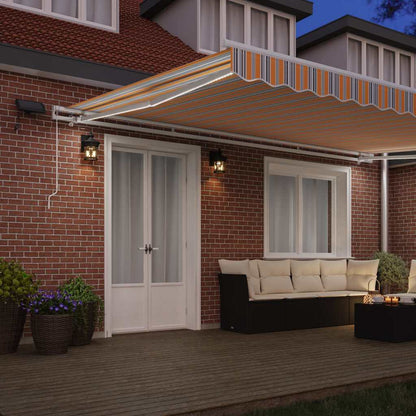 Retractable Awning Multicolour 500 x 300 x 165 cm