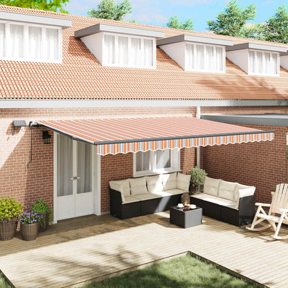Retractable Awning Multicolour 500 x 300 x 165 cm
