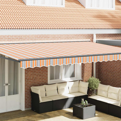 Awning Frame Blue and Orange 500 x 300 cm
