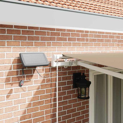 Retractable Awning Beige 500 x 300 cm Fabric and Aluminium