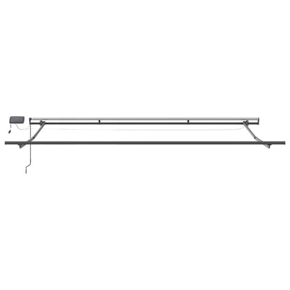 Retractable Awning Manual White 500 x 300 cm Fabric
