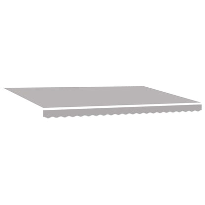 Retractable Awning Light grey 500 x 300 cm Fabric