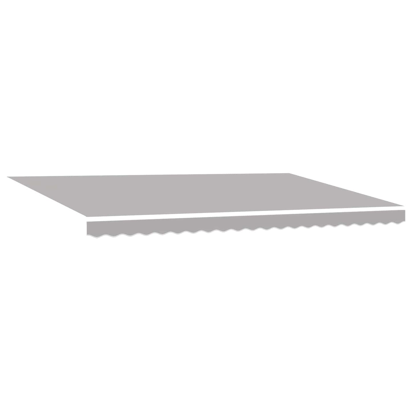 Awning Frame Light Grey 500 x 300 cm Polyester with PU coating