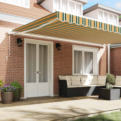 Retractable Awning Multicolour 500 x 300 cm