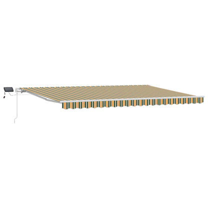 Retractable Awning Green and yellow 500 x 300 cm