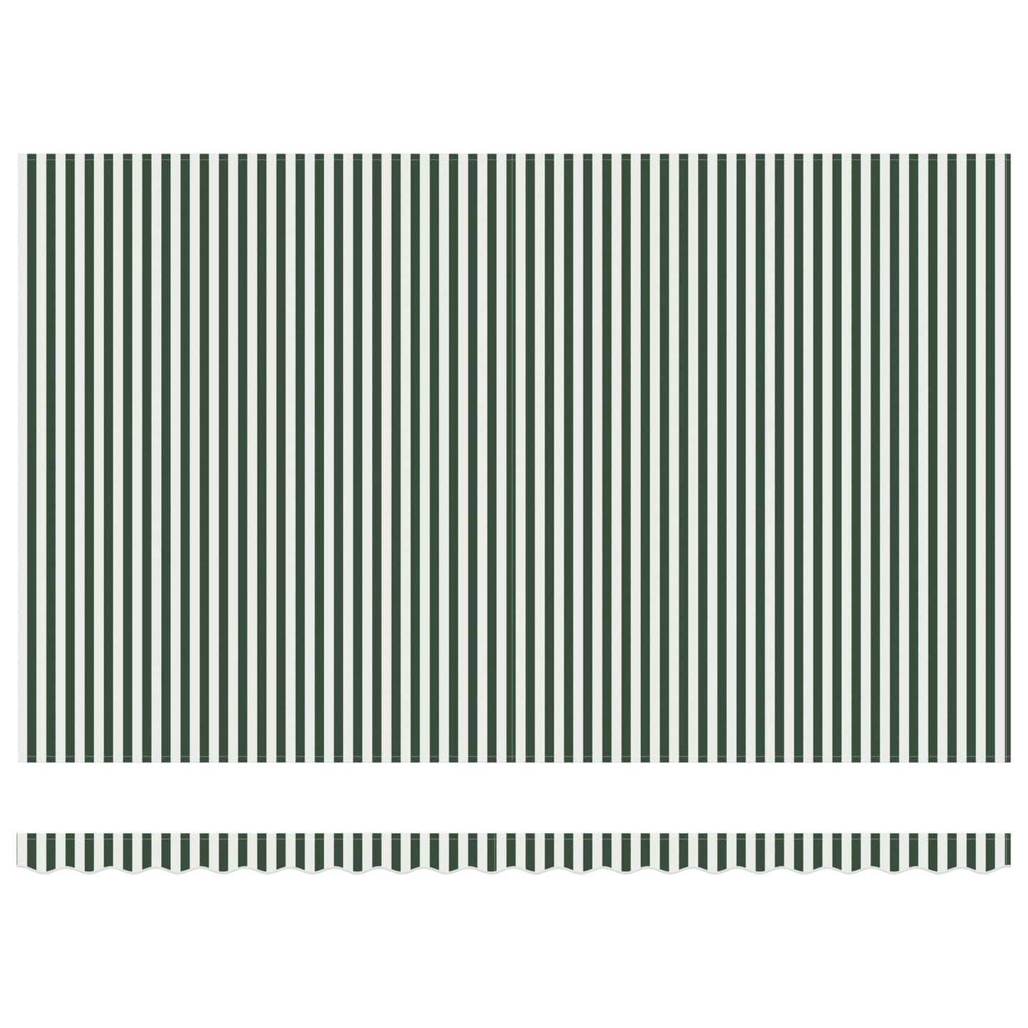 Retractable Awning Green and White 500 x 300 cm