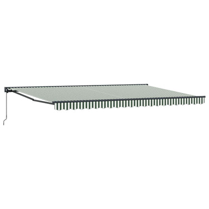 Awning Frame Green and White 500 x 300 cm