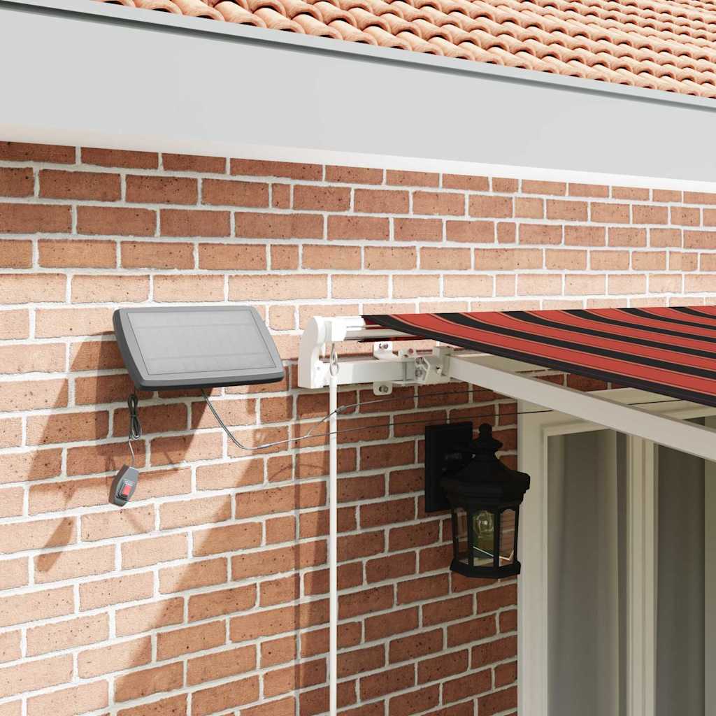 Retractable Awning Orange and brown 500 x 350 cm