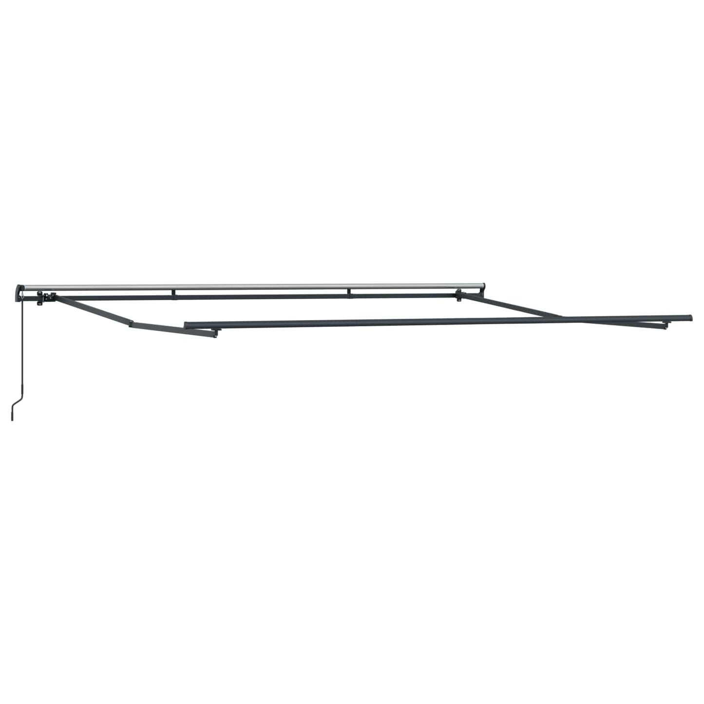 Retractable Awning Manual Orange and brown 500 x 350 cm