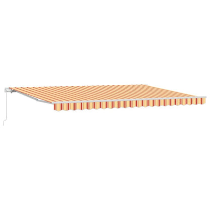 Retractable Awning Retractable Yellow and Orange 500 x 350 cm